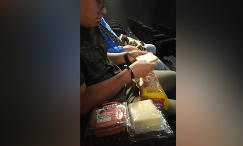 ¡Sin pena!… sándwichitos en la sala de cine