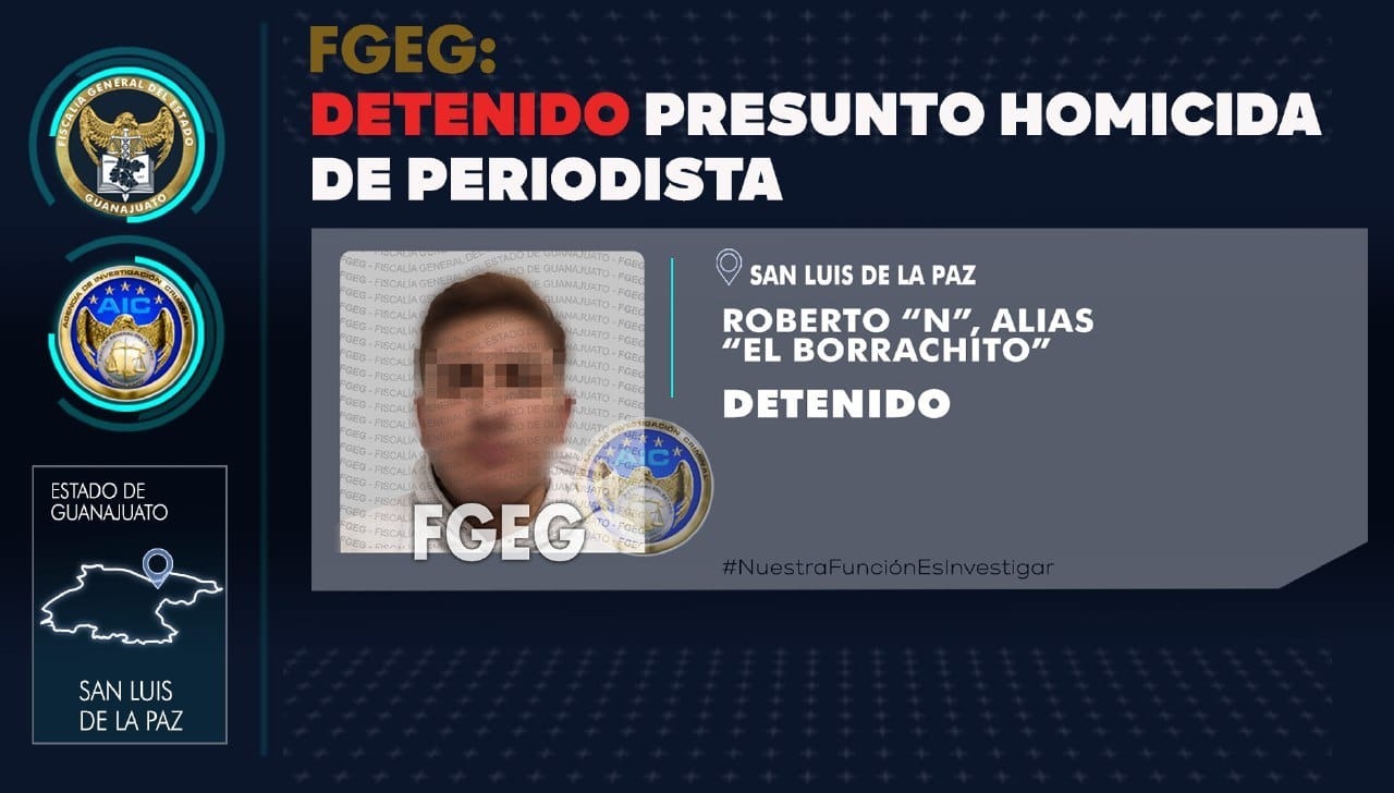 Detienen al presunto asesino del periodista Ernesto Méndez