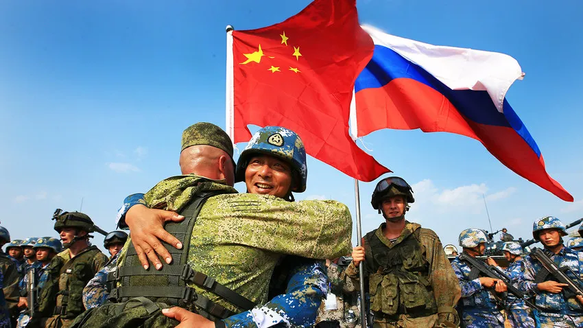 Ejército China soldados Rusia