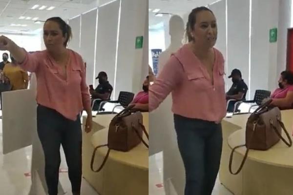 ‘Lady DEA’ insulta a empleados de un banco