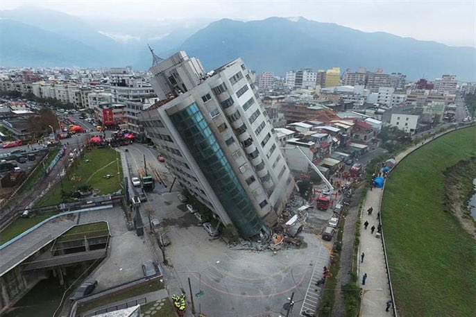 Terremoto de 6.9 grados sacude a Taiwán