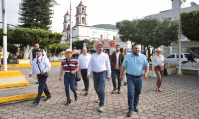 Continúa Bedolla con evaluación de daños en Coalcomán por sismos en Michoacán
