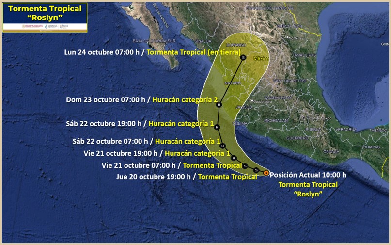 Alertan a Michoacán y 3 estados más ante posible formación de huracán