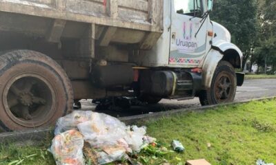 Camión recolector de basura atropella y mata a adulto mayor