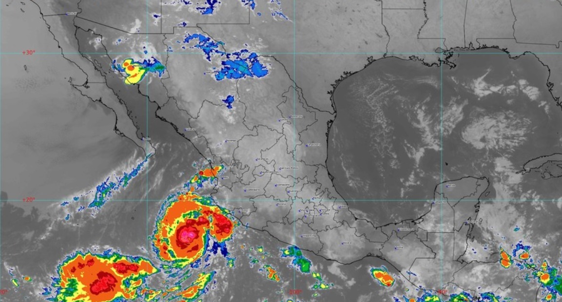 "Orlene" ocasionará lluvias intensas en costas del Pacífico