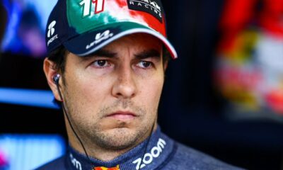 'Checo' Pérez presenta casco que usará para el GP de México