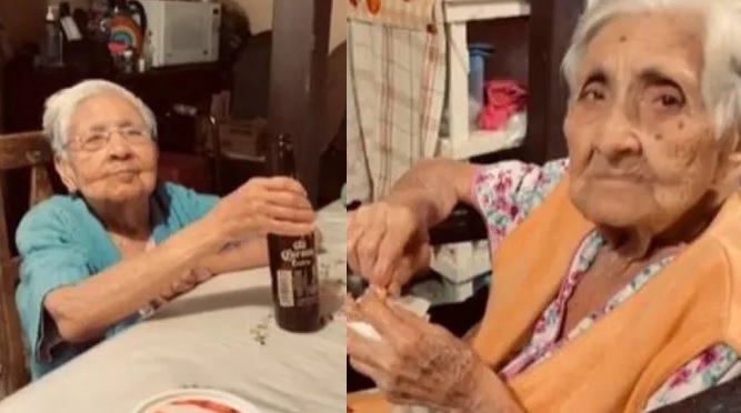 Mujer 105 años regaña hija