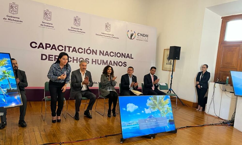 Realizan Segob y CNDH capacitación en materia de derechos humanos