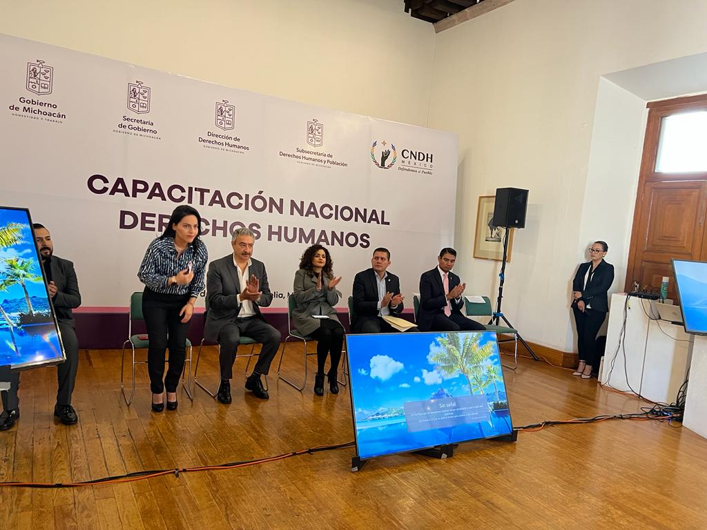 Realizan Segob y CNDH capacitación en materia de derechos humanos