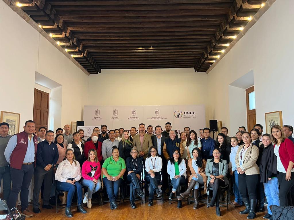 Realizan Segob y CNDH capacitación en materia de derechos humanos