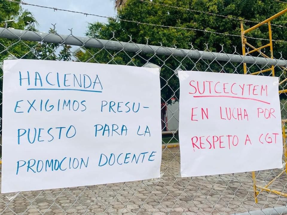 SUTCECYTEM paraliza planteles en Michoacán por paro nacional