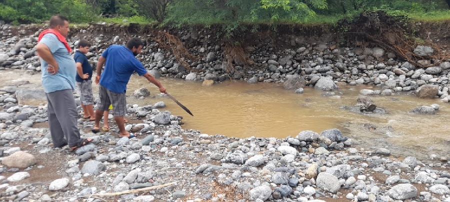 Temblor hoyo Río Huahua