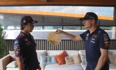 Checo Pérez y Max Verstappen hacen el ‘Tortilla Slap Challenge’