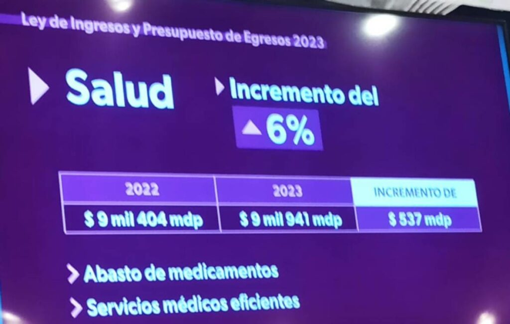 Anuncian aumento presupuestal 2023 a educación y SSP