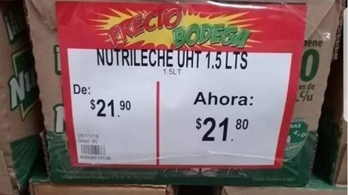 Bodega Aurrerá 10 centavos producto