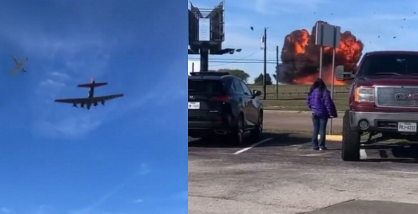 Dos aviones chocan en el aire