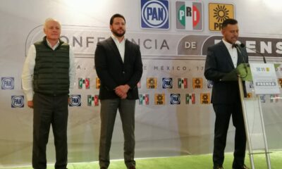 Anuncian PRI, PAN y PRD coalición en Edomex para elección de 2023
