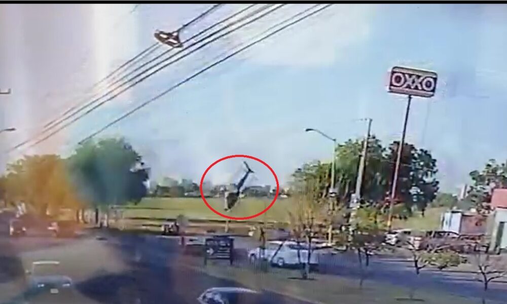 Se desploma helicóptero de Secretaría de Seguridad de Aguascalientes