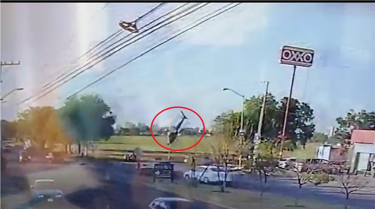 Se desploma helicóptero de Secretaría de Seguridad de Aguascalientes