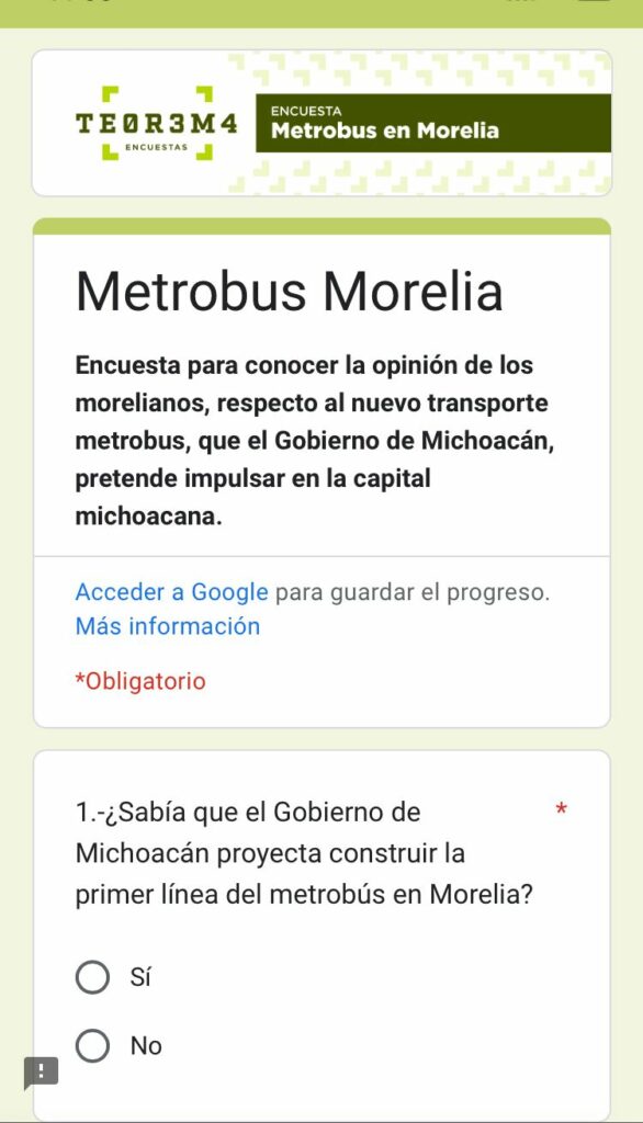 ¿Te gustaría tener Metrobús en Morelia Hay encuesta para saber tu opinión