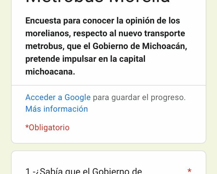 ¿Te gustaría tener Metrobús en Morelia Hay encuesta para saber tu opinión