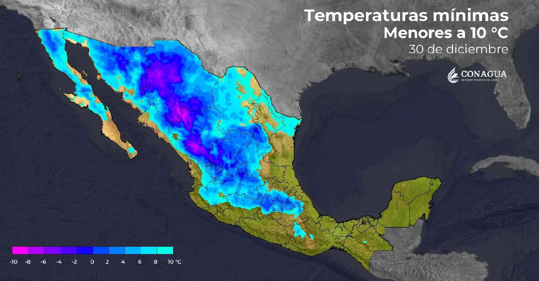 Clima en México para mañana; se esperan mínimas de -10º C