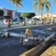 Accidente vial provoca caída de poste de concreto sobre Camelinas