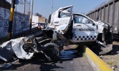 Patrulla de la Guardia Nacional trata de ganarle al tren; fallecen 2