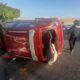 Mujer resulta lesionada tras volcadura en salida a Salamanca