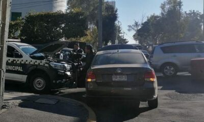 Patrulla de Policía de Morelia ocasiona problemas viales