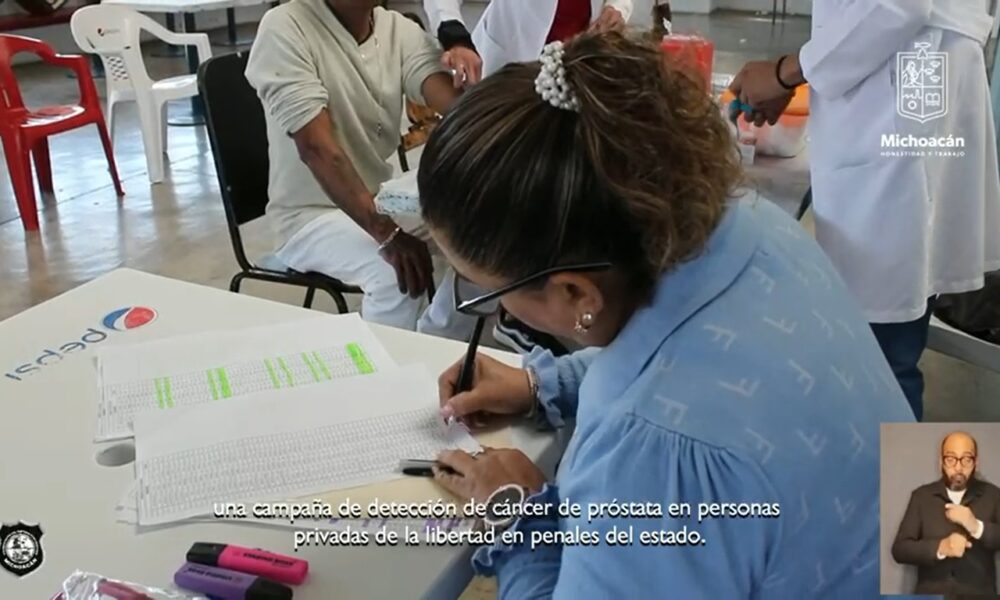 Previenen cáncer de próstata en penales de Michoacán