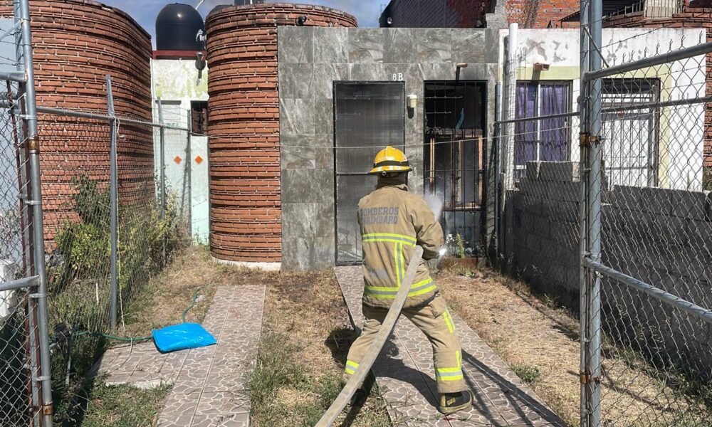 Se incendio en vivienda de Tarímbaro deja 1 lesionado grave
