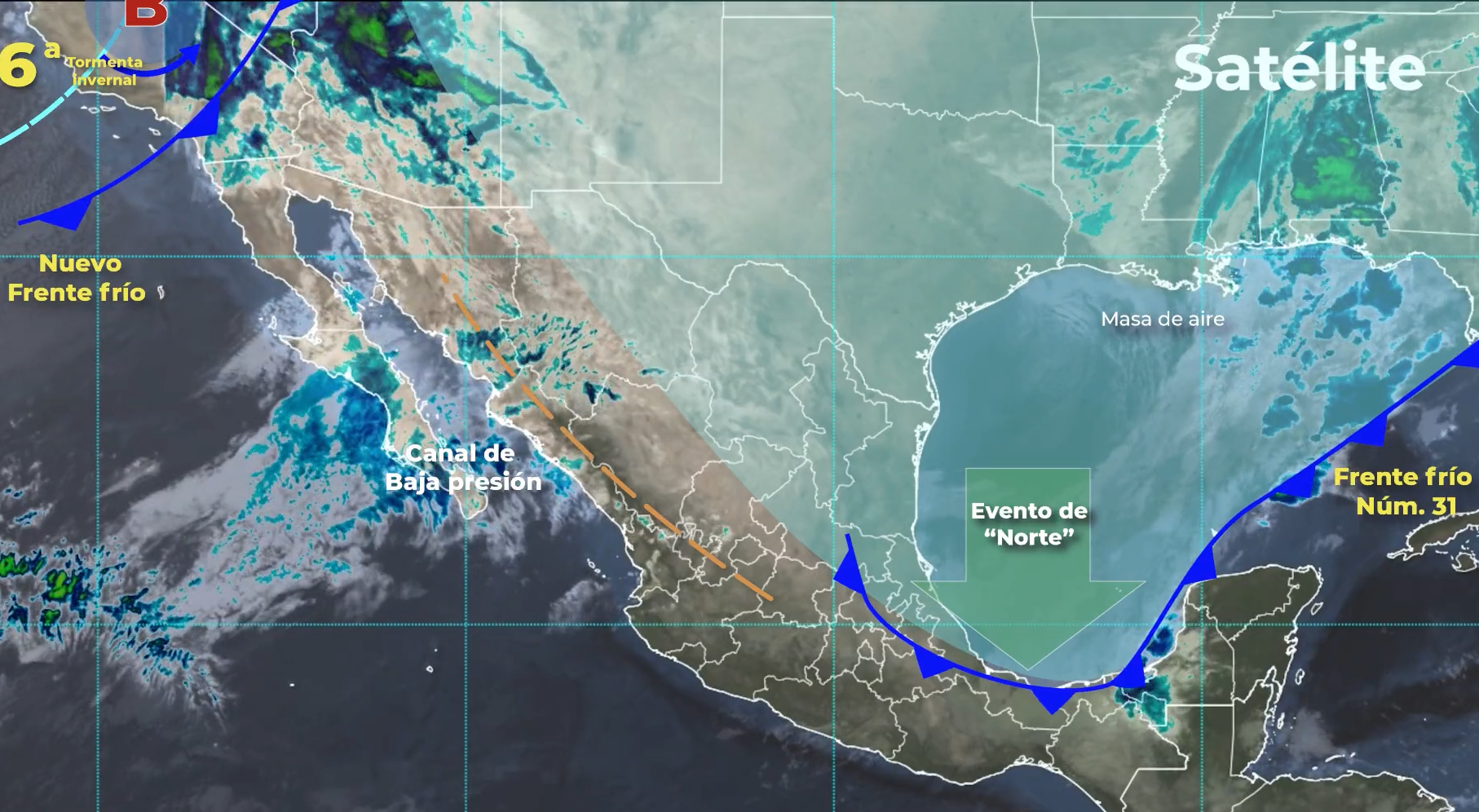 Clima México: entra la sexta tormenta invernal ¡Mucho frio!