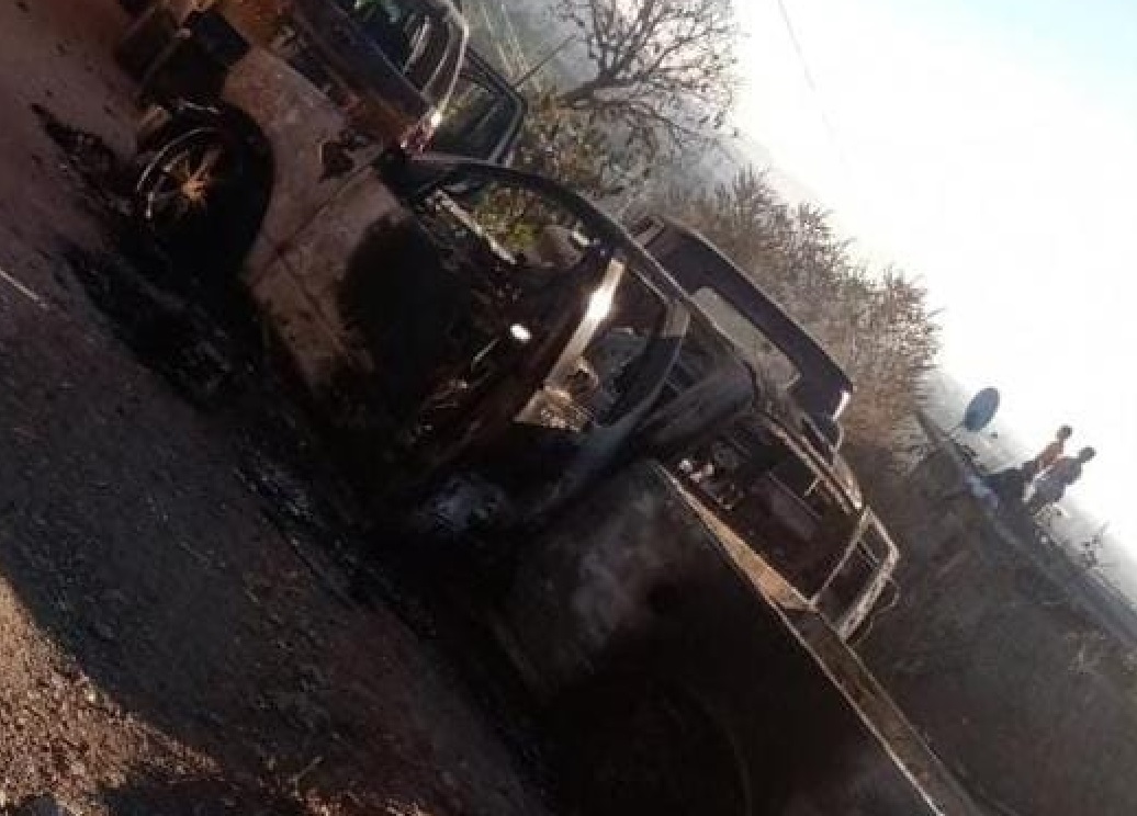 Amanece Tarímbaro con enfrentamientos y vehículo calcinado