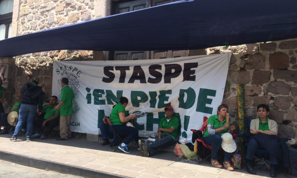 Amenaza STASPE con huelga para el 16 de marzo