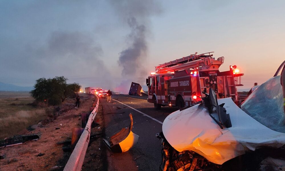 Choque sobre la carretera a Salamanca deja 4 heridos