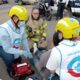 Motociclista choca en la calzada Ventura Puente y resulta lesionado