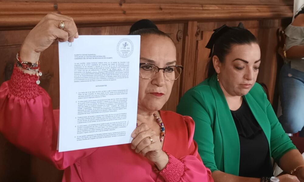 Promueve Julieta Gallardo denuncia contra presidencia del Congreso