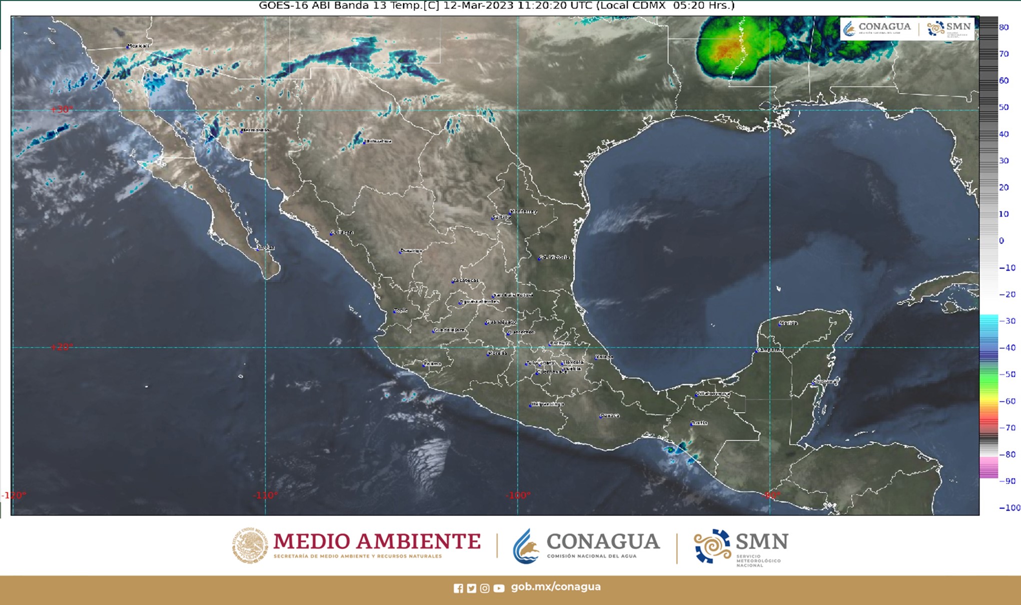 Se esperan lluvias fuertes en al menos 8 estados de México