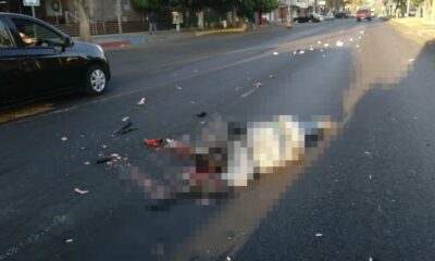 Fallece persona al impactarse con camioneta repartidora de agua