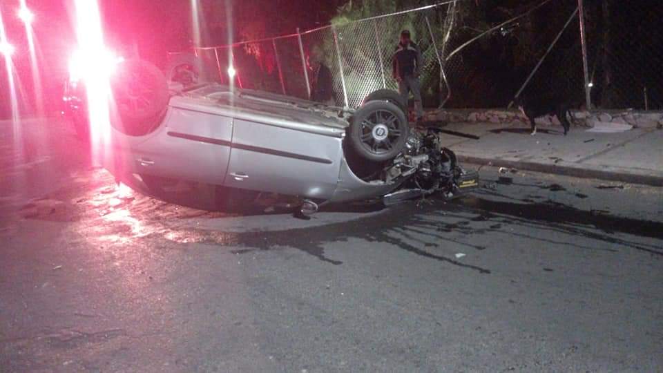 Volcadura frente unidad deportiva de Zamora de 1 herido