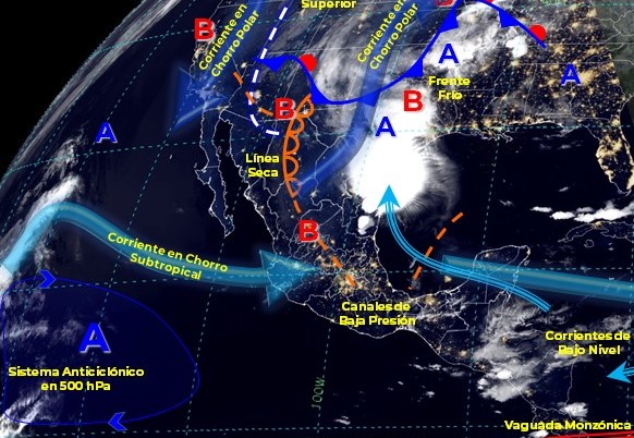 Clima en México hoy, se esperan lluvias y tornados ¡no olvides el paraguas!