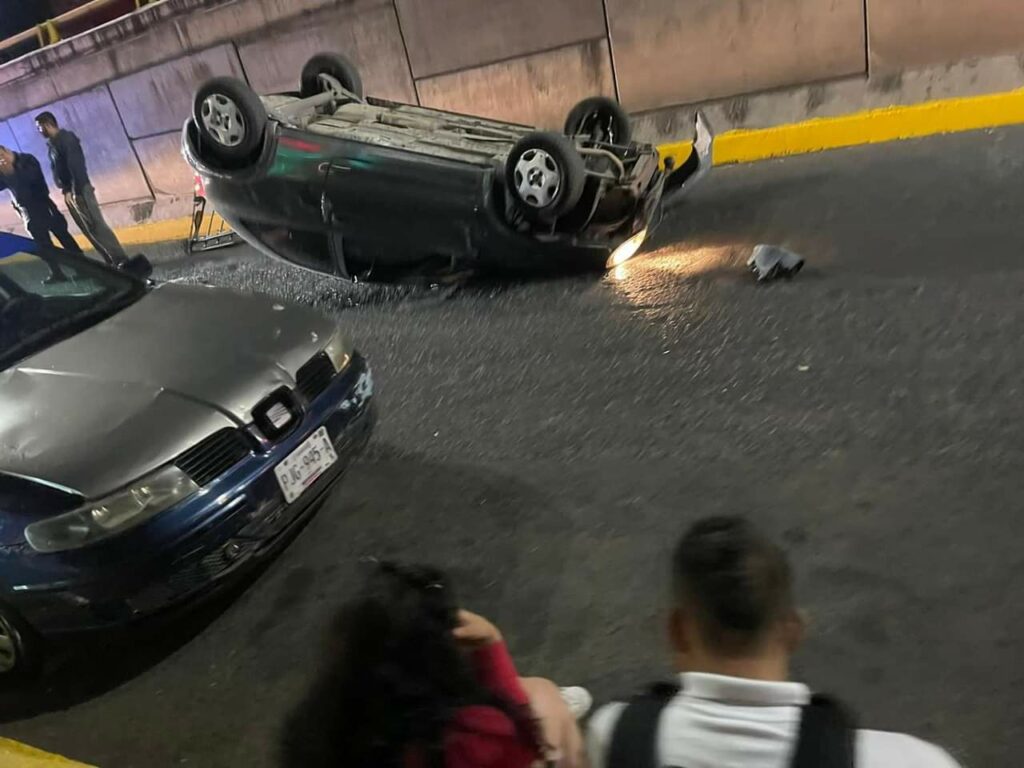 Choque múltiple en periférico norte de Morelia de 2 heridos