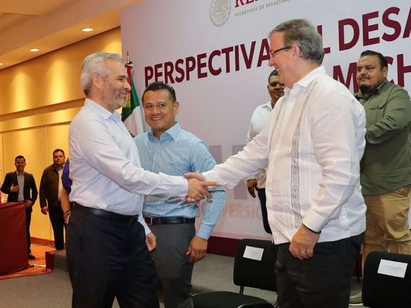 Marcelo Ebrard inversión Michoacán Bedolla