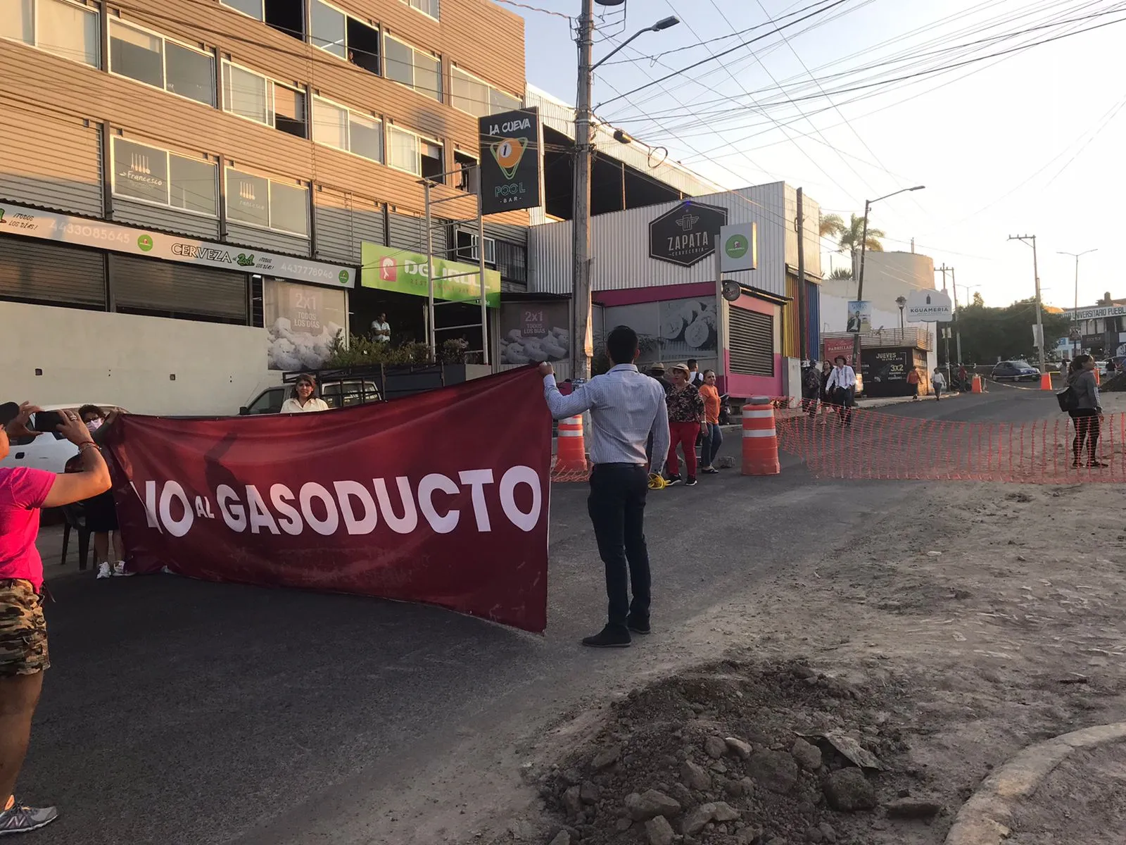 Obra gasoducto Morelia