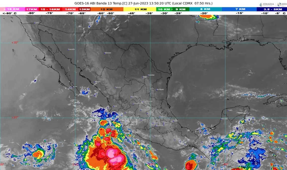 SMN anunció el pronóstico del clima en México para hoy