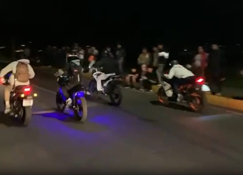 Policía Morelia omisa ante arrancones y carreras de motos