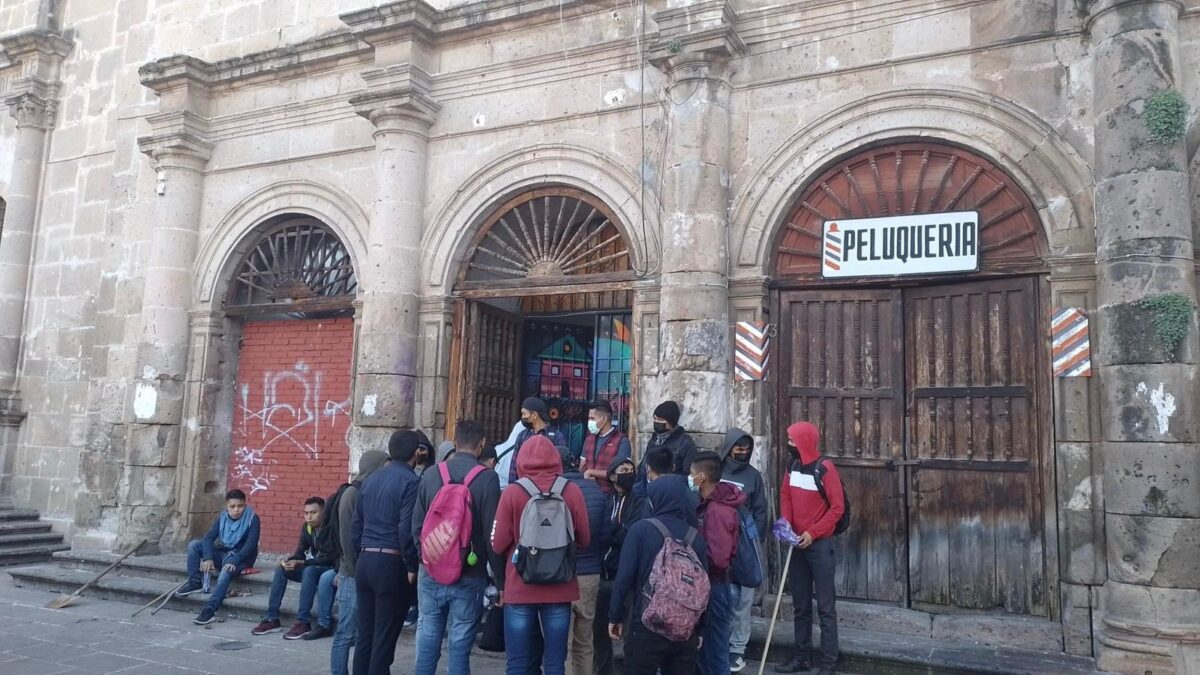 Casa estudiantil Isaac Arriaga, apuntalada y en riesgo de colapso