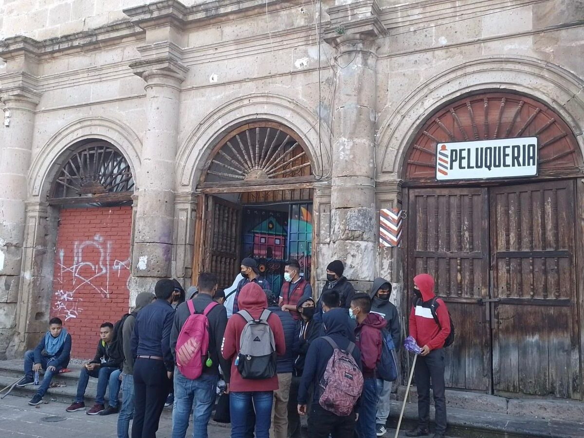 Casa estudiantil Isaac Arriaga, apuntalada y en riesgo de colapso