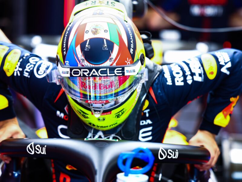 Checo Pérez saldrá segundo en GP de Bélgica; sancionan a Verstappen